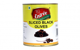 Vishaal Entree Sliced Black Olives   Tin  3100 millilitre